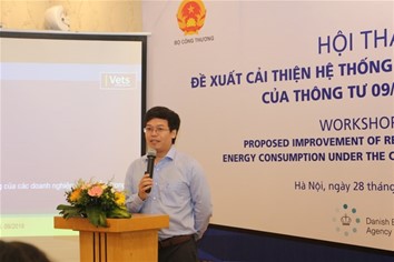 Khoa QLCN&NL tham gia hội thảo “Đề xuất cải thiện hệ thống báo cáo năng lượng của Thông tư 09/2012/TT-BCT”